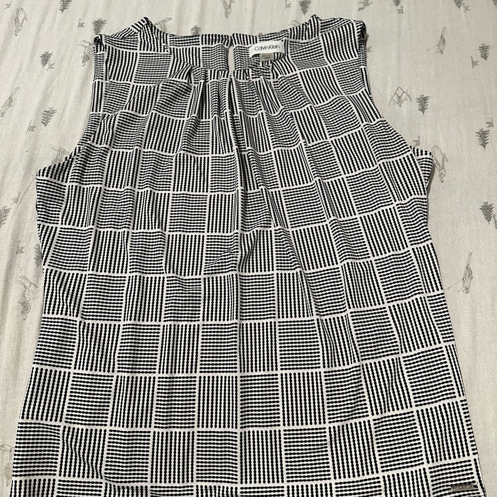 Calvin Klein Black and White Women's Top